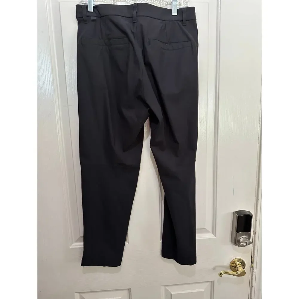 Lululemon Men's Black High Rise Slim Fit Commission Pants Size 31